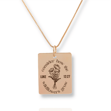 Gold Wildflowers Grow Necklace